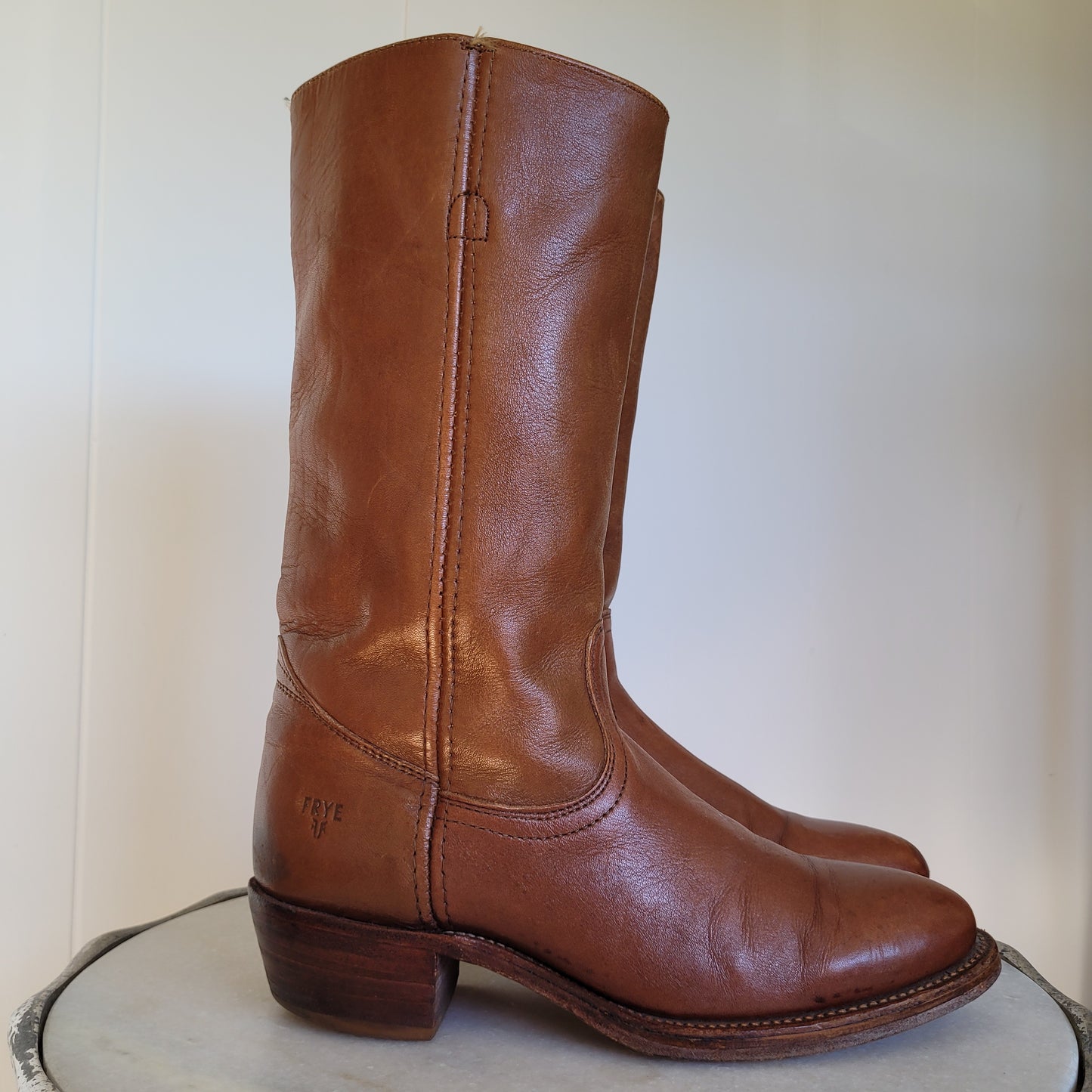 Brown Leather Tall Riding Boots - Frye (Women's 9D)