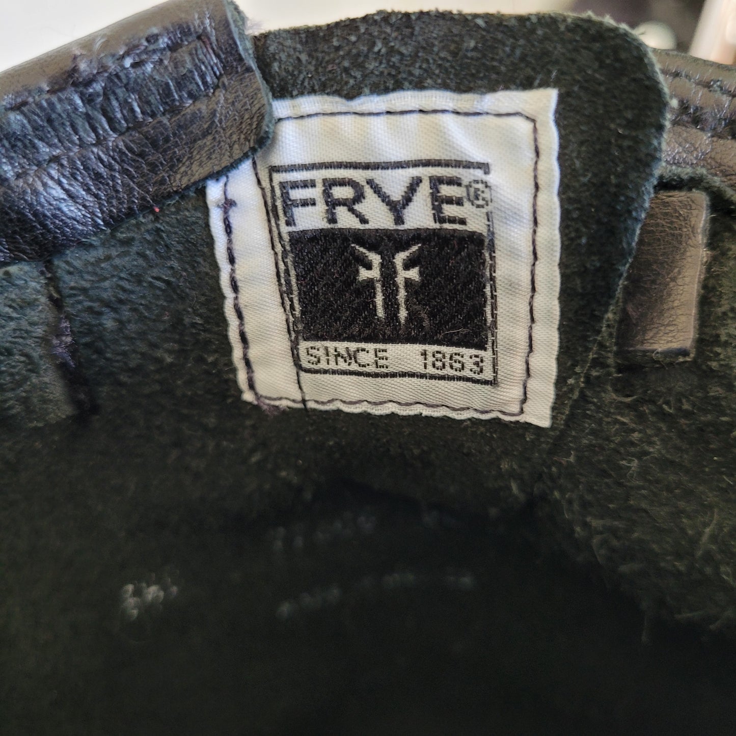Black Leather Engineer Boots - Frye (Women's 6.5B)