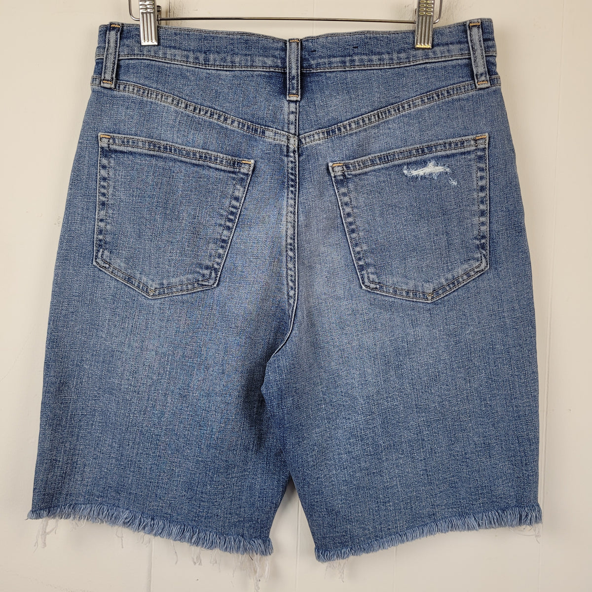 Medium Wash High Rise Bermuda Denim Shorts - Gap (Size 10/30)