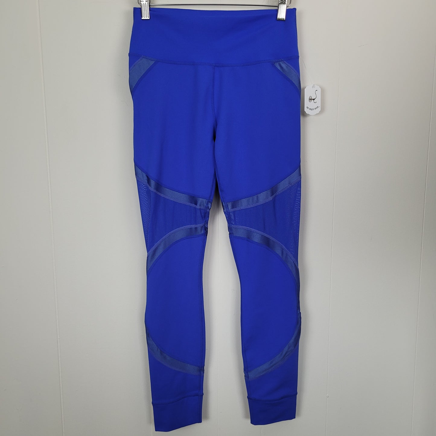 Cobalt Blue Mesh Panel Leggings - Fabletics (Estimated Size Small)