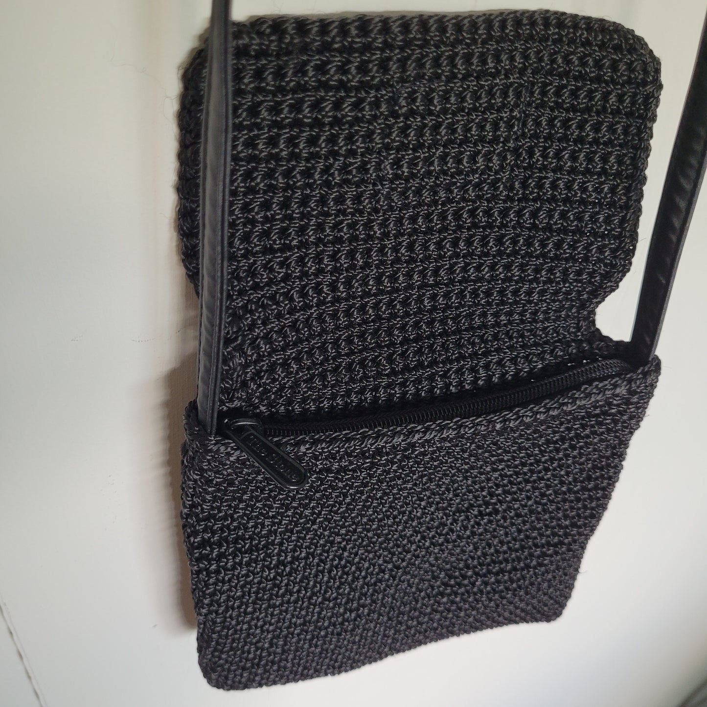 Black Woven Crossbody Bag - The Stone