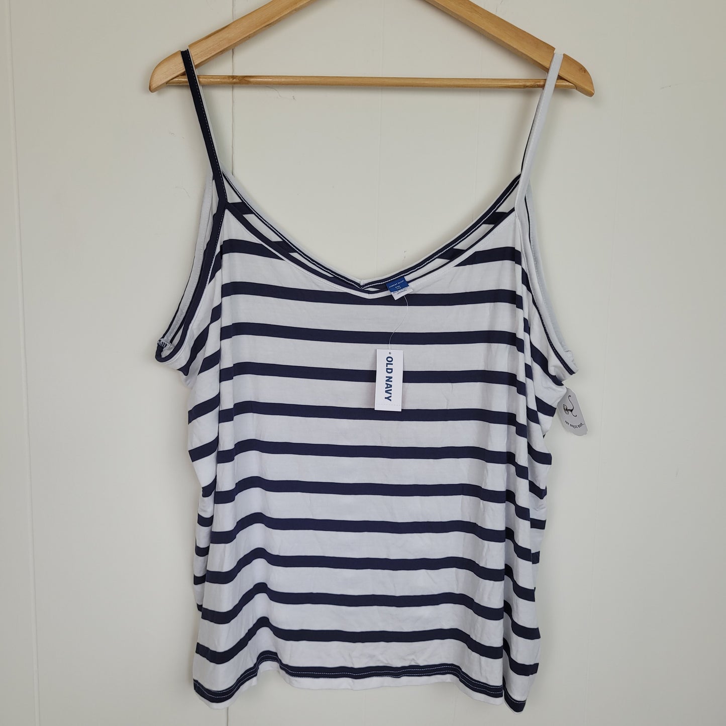 Navy & White Striped Lounge Tank - Old Navy Sunday Sleep (XXL)