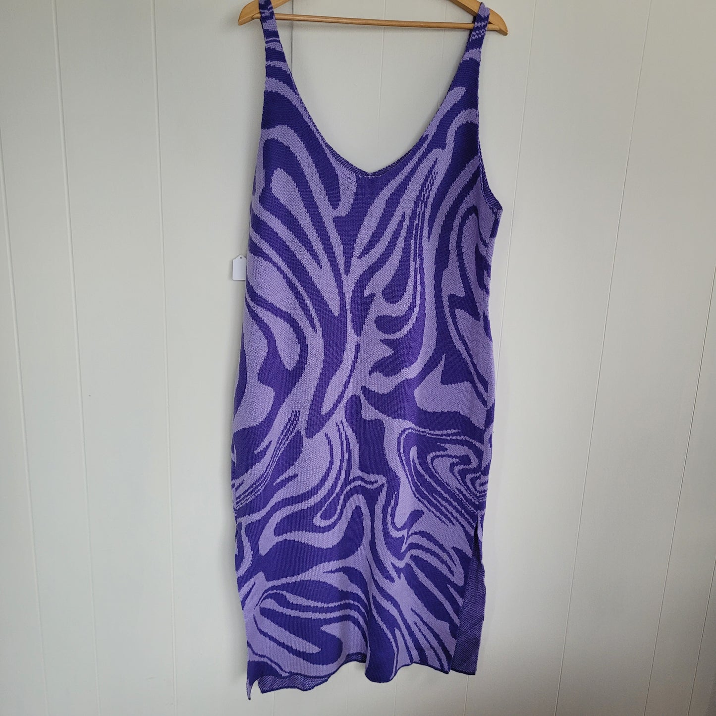 Purple Swirl Knit Midi Dress – Divided by H&M (XXL)