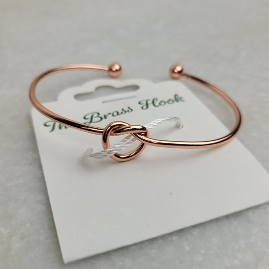 Rose Gold Knot Cuff Bracelet