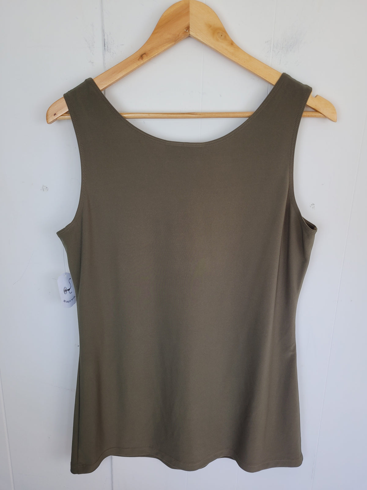 Frank Lyman Size 14 Olive Green Sleeveless Tank Top