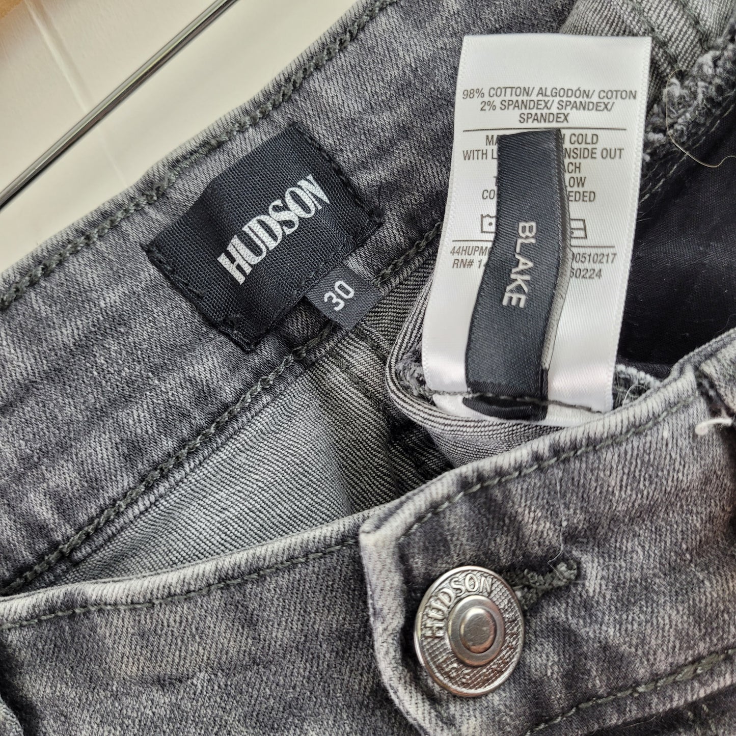 Grey Wash "Blake" Jeans - Hudson (Size 30)