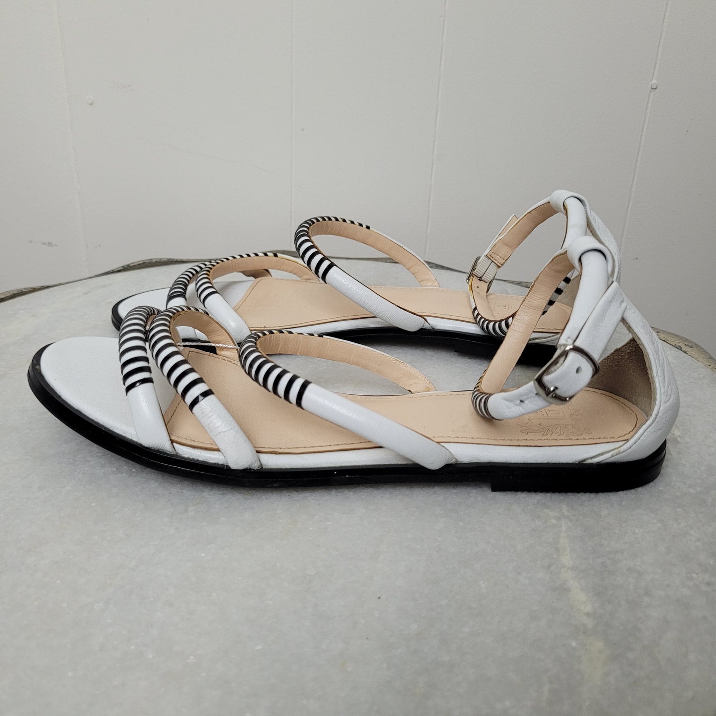 White Strappy Sandals - DW (Size 7.5)