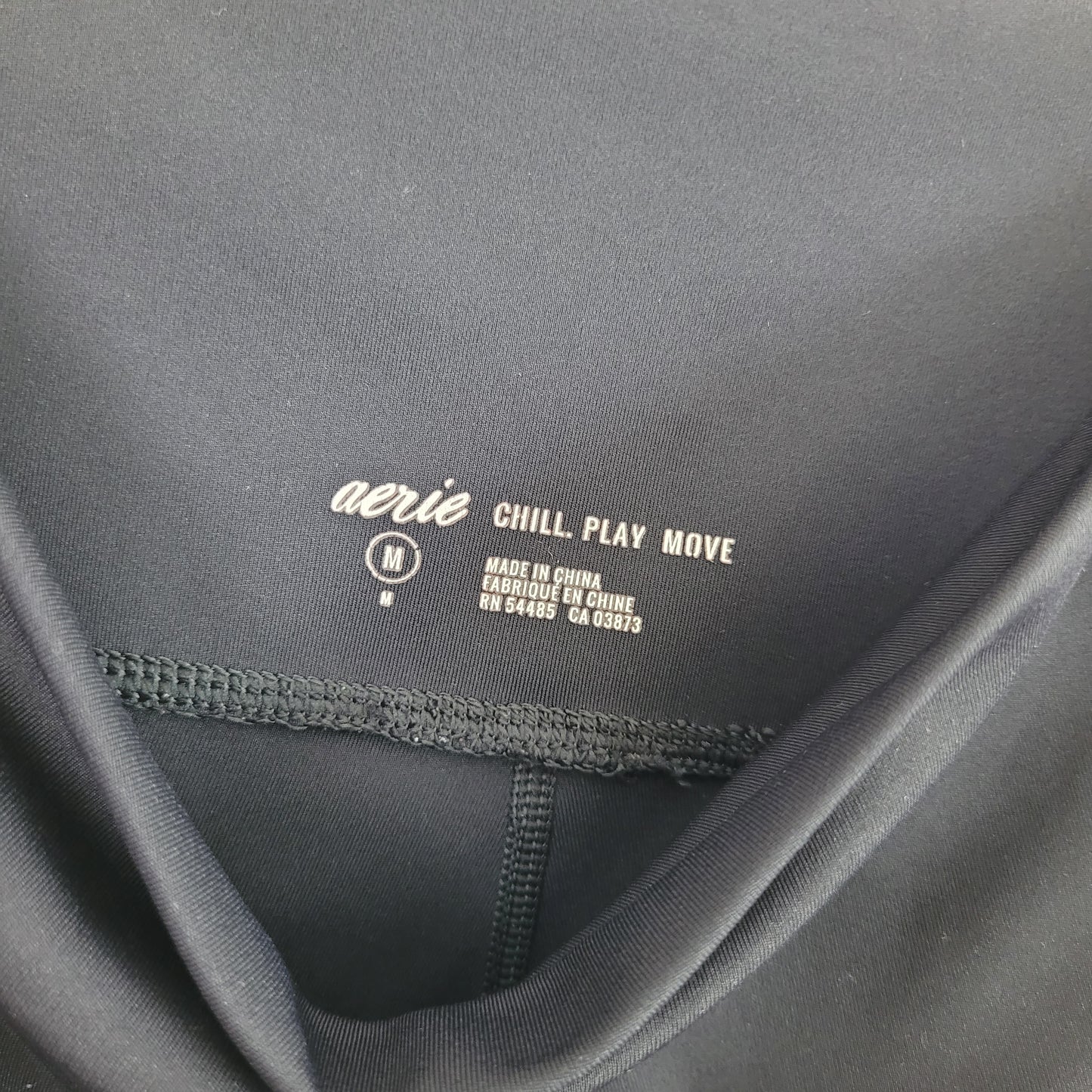 Black High-Rise Active Leggings - Aerie Chill. Play. Move (Medium)
