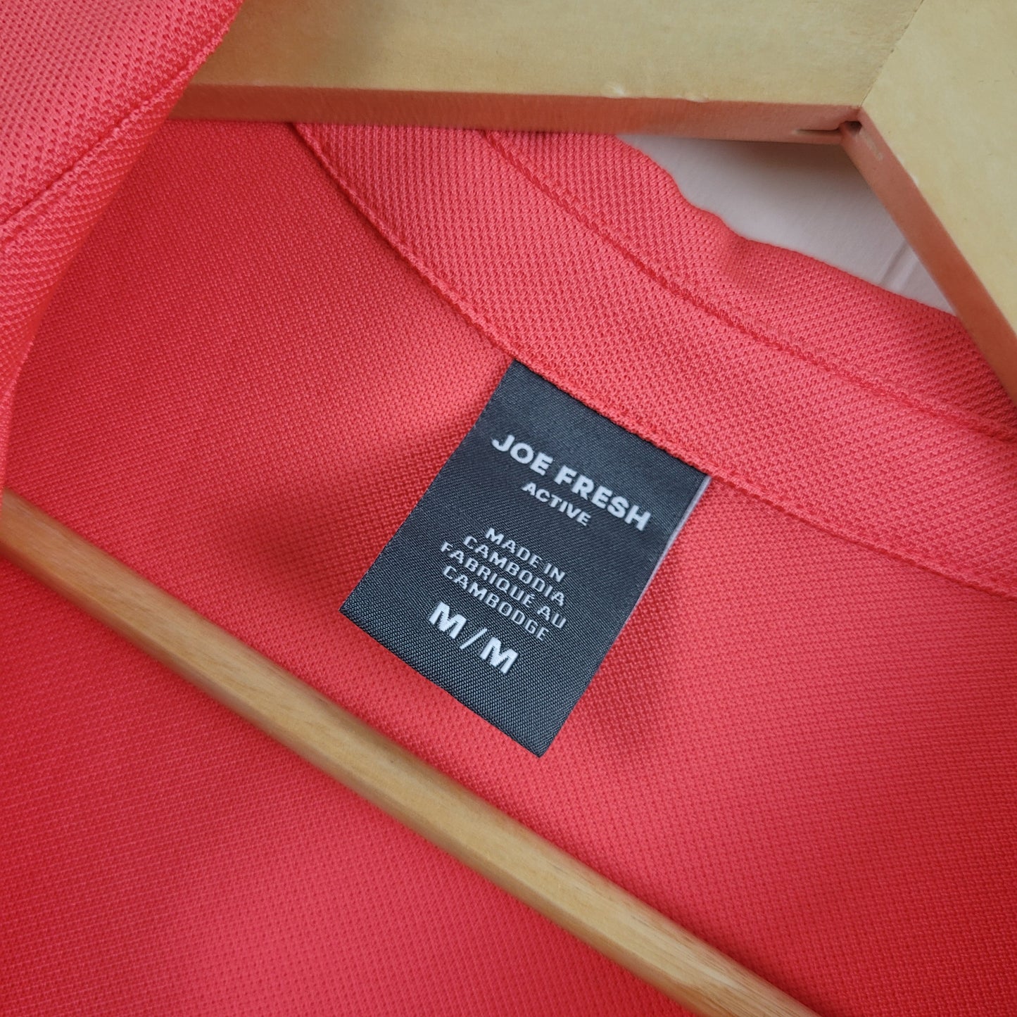 Coral Pink Sleeveless Polo Tank - Joe Fresh Active (Medium)