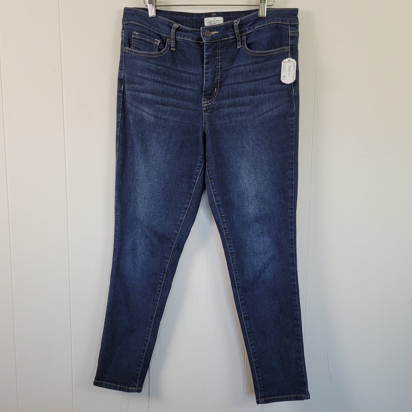 Dark Wash High-Rise Ankle Jeans - Jessica Simpson (Size 12)