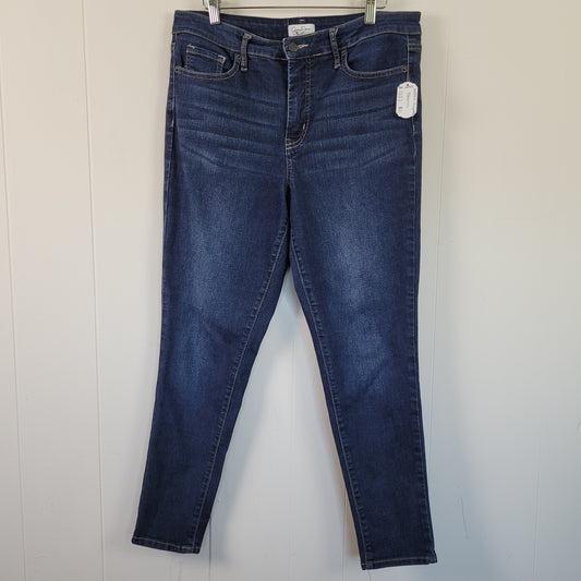 Dark Wash High-Rise Ankle Jeans - Jessica Simpson (Size 12)