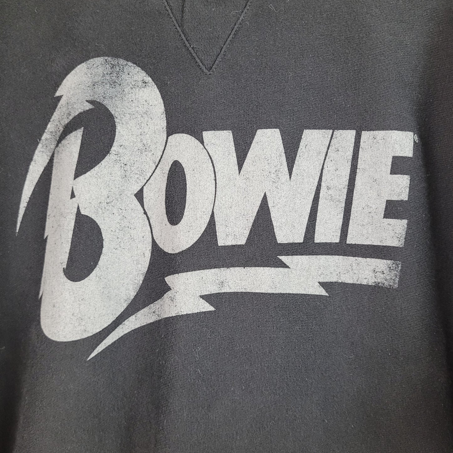 Black David Bowie Graphic Crewneck Sweatshirt -  Large