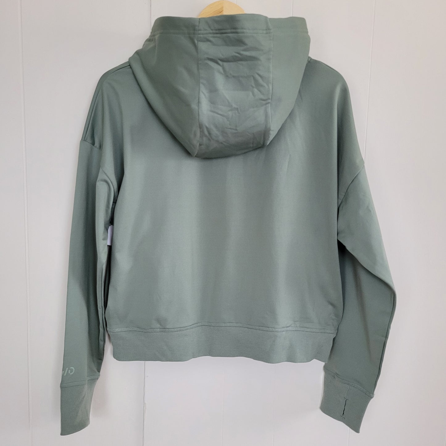 Sage Green Cropped Hoodie - FWD (Size M)