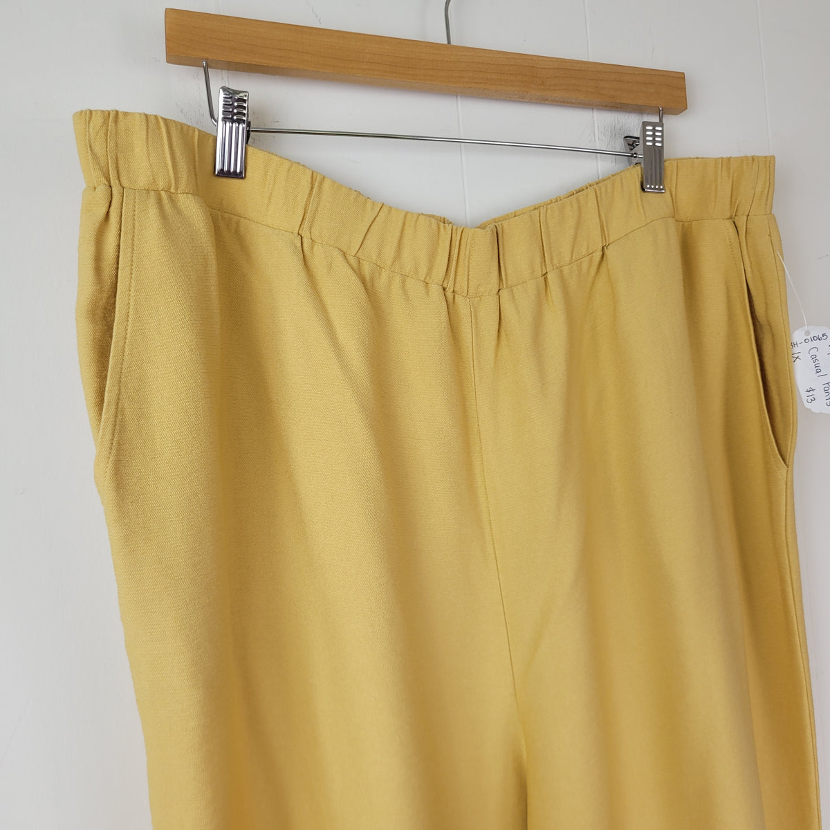 Mustard Yellow Wide Leg Pants - WynneLayers (Size 1X)