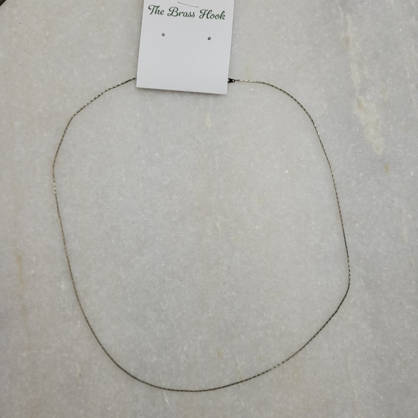 Silver-Tone Snake Chain Necklace
