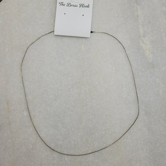 Silver-Tone Snake Chain Necklace