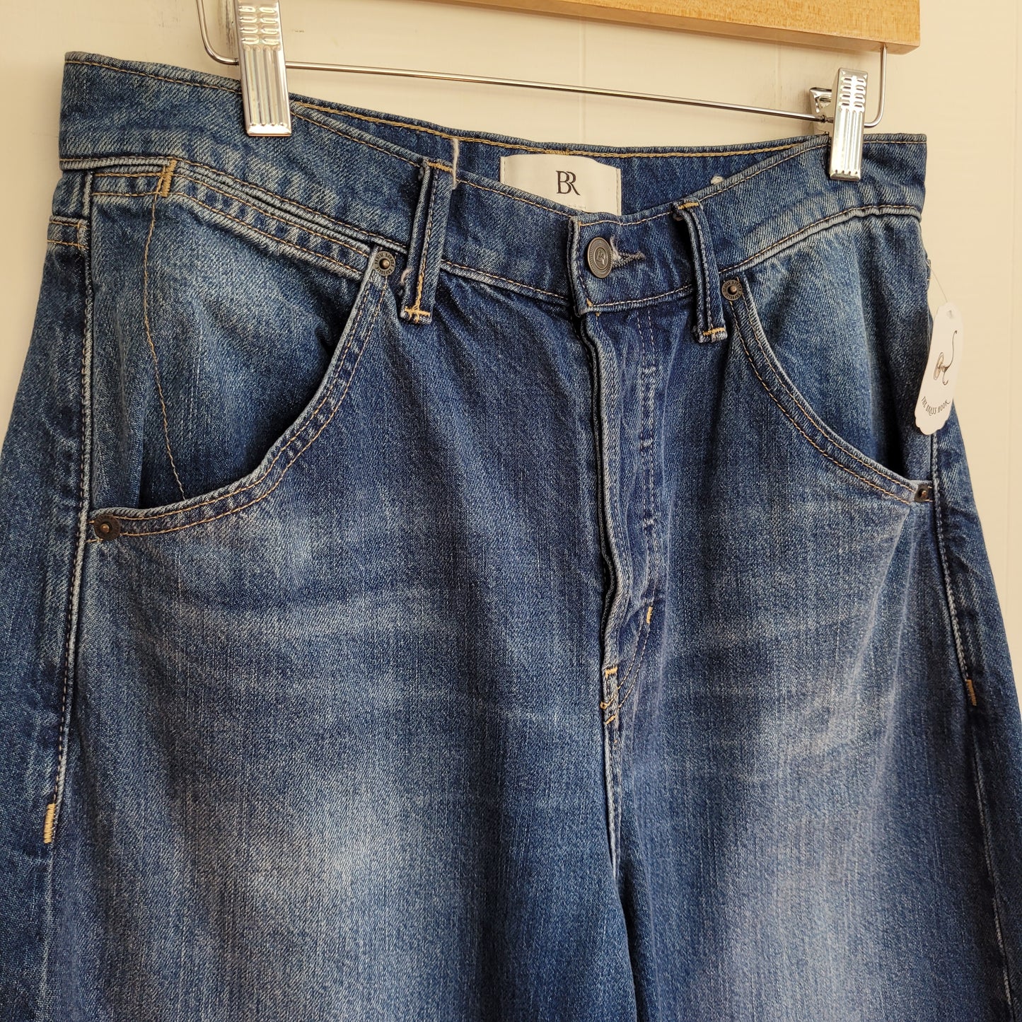 High-Rise Rigid Bow Jeans - Banana Republic (Size 28)