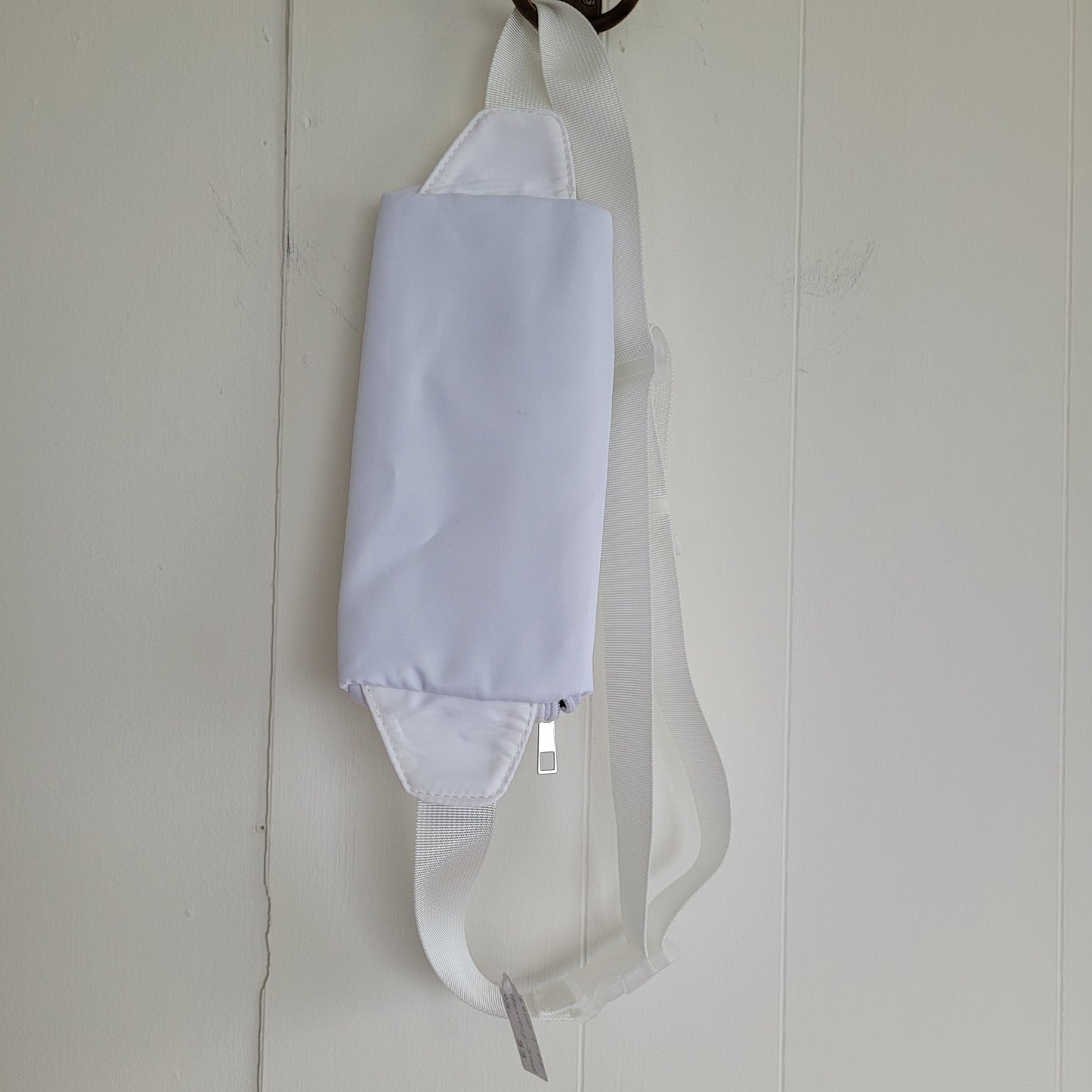 White Nylon Belt Bag / Fanny Pack