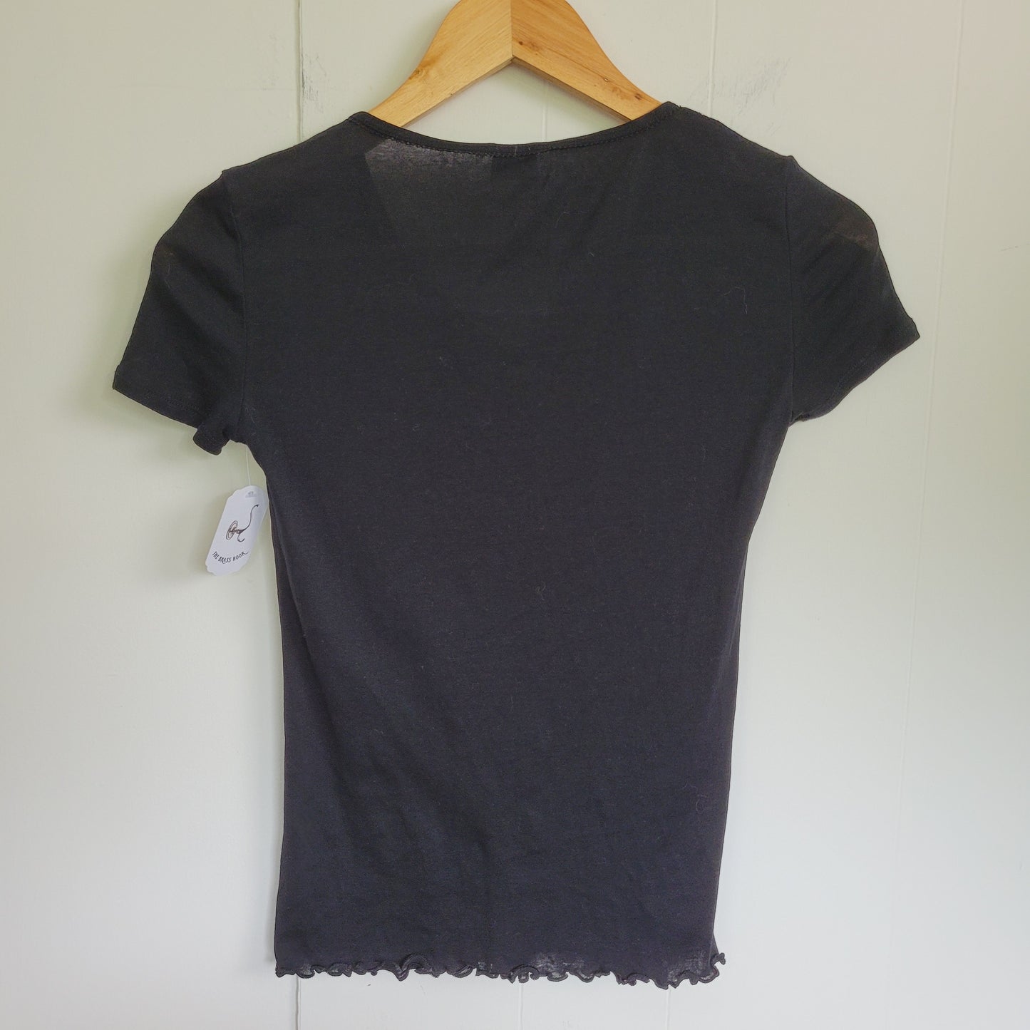 Black Pima Cotton Tee - Wilfred (2XS)