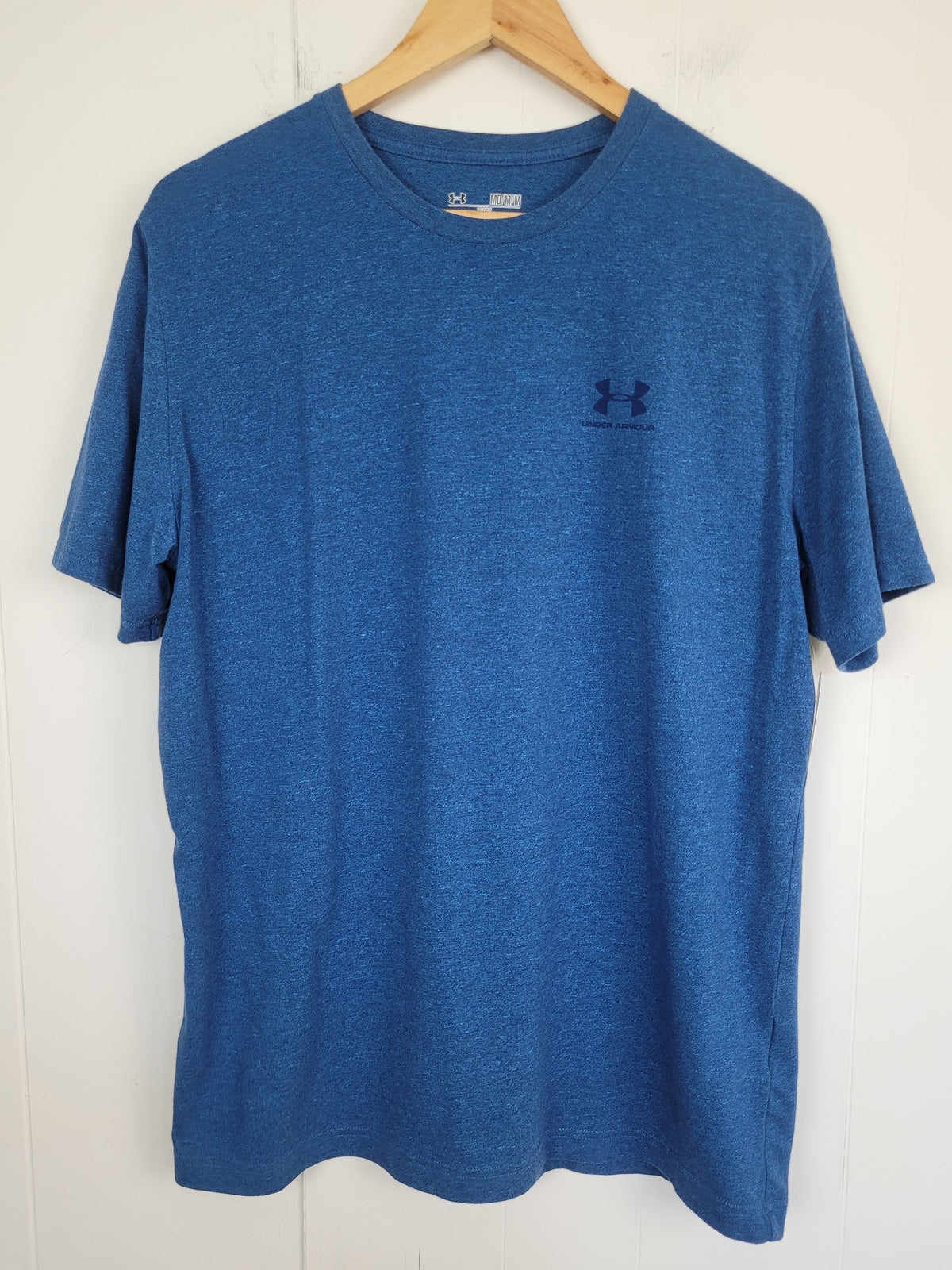 Under Armour Mens Medium Blue HeatGear Loose Fit Graphic T-Shirt
