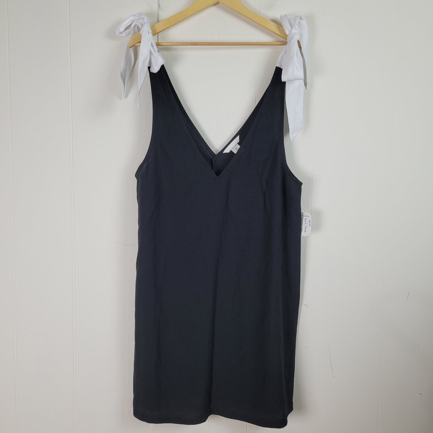 Black Tie Shoulder Mini Dress – H&M (Medium)