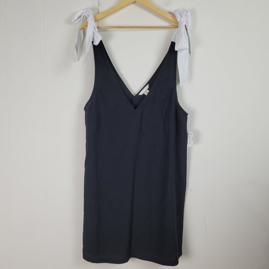 Black Tie Shoulder Mini Dress – H&M (Medium)