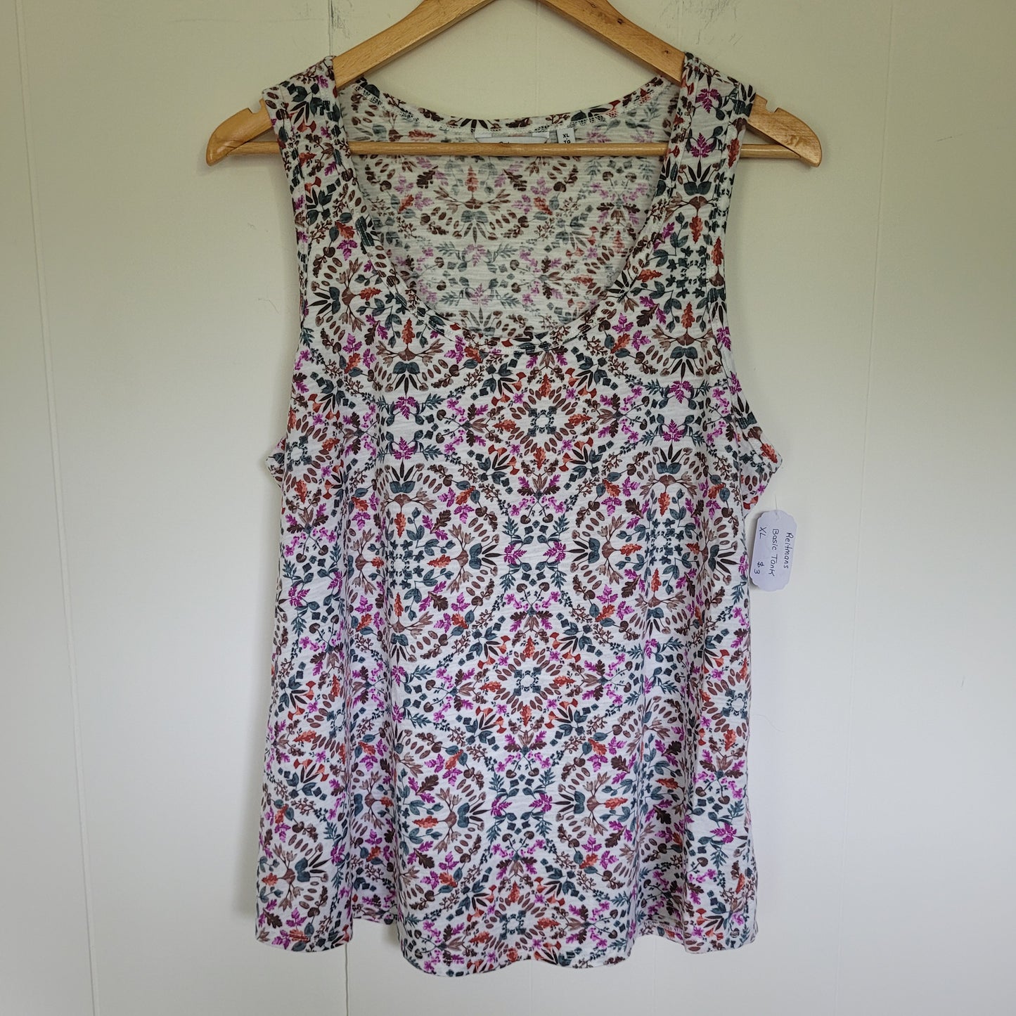 Floral Sleeveless Tank - Reitmans (Size XL)