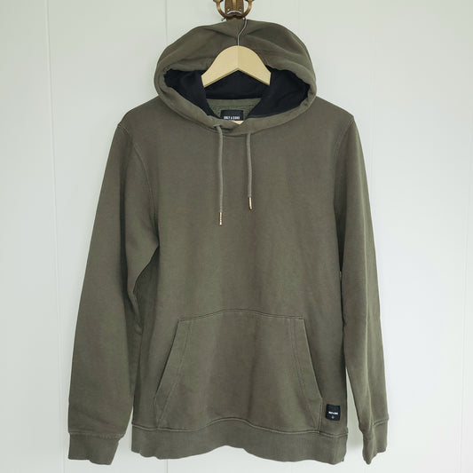 Olive Green Pullover Hoodie - Only & Sons (M)