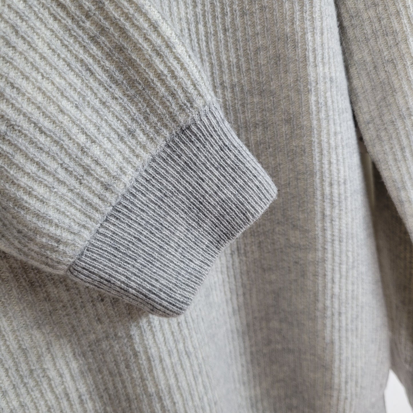 Grey Turtleneck Cashmere/Extrafine Merino Wool Sweater - Andrea Fenzi (IT 56 / XL)