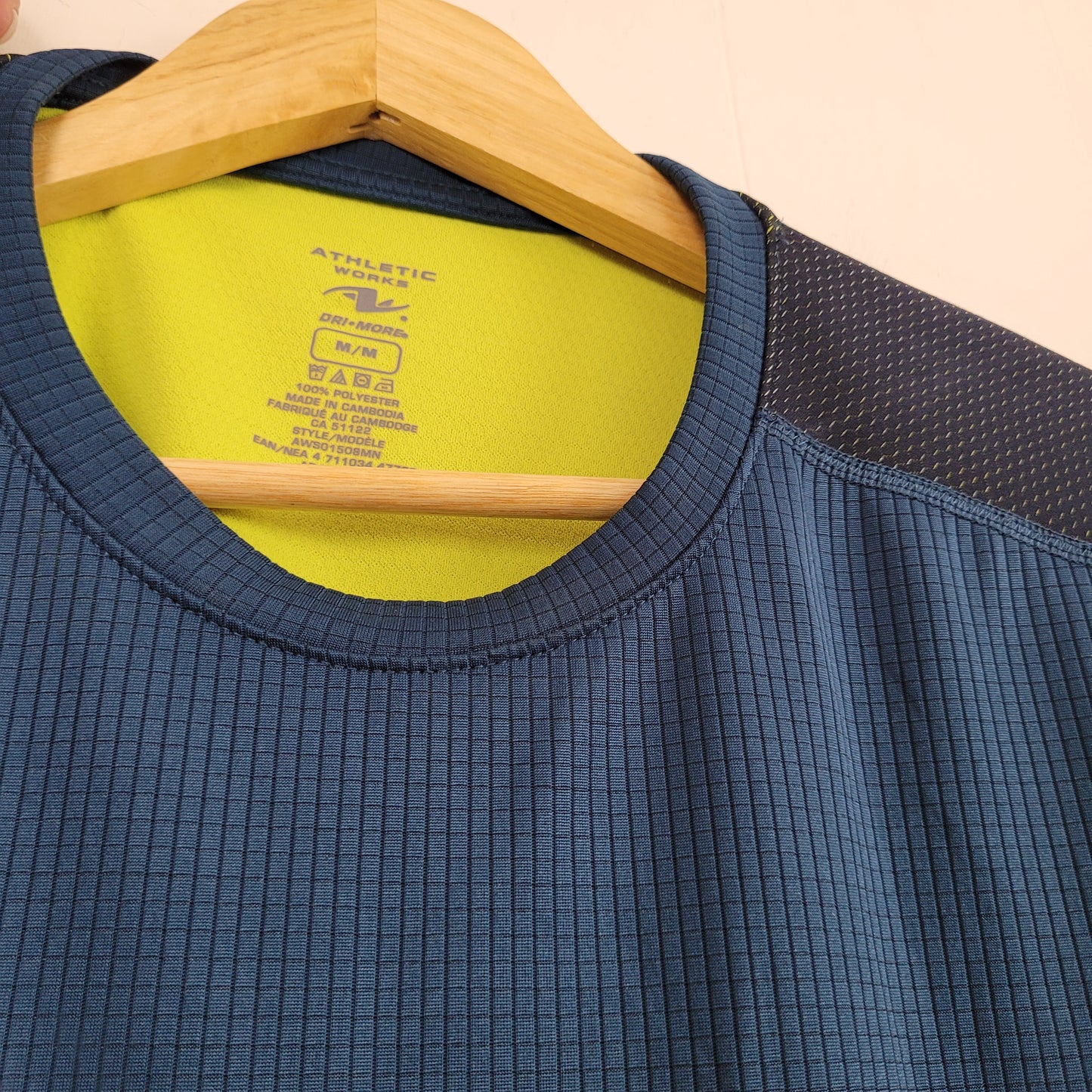 Teal Dri-More Performance Athletic T-Shirt - Athletic Works (Men's Medium)