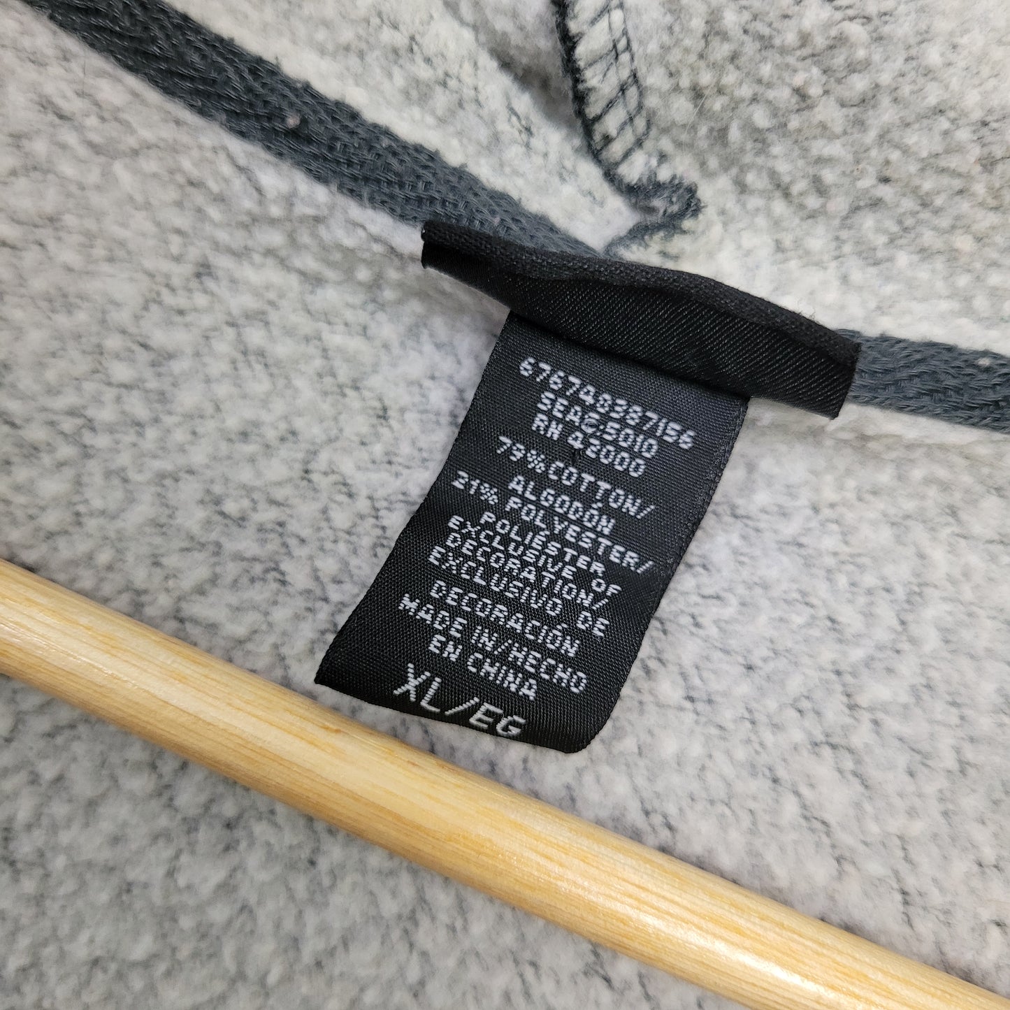 Grey Sherpa-Lined Zip Hoodie - Joe Boxer (XL)