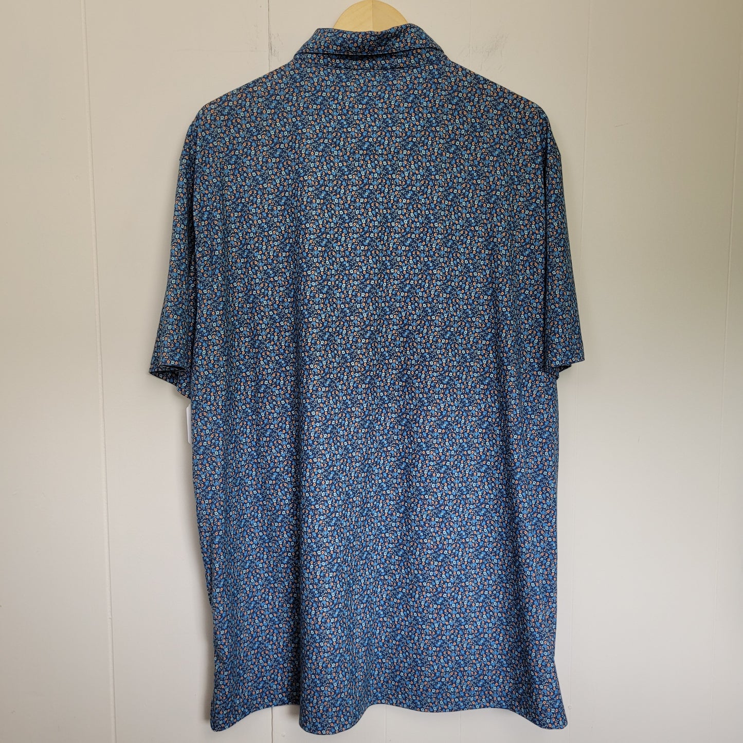 Blue Floral Performance Golf Polo - IZOD Golf (XL)