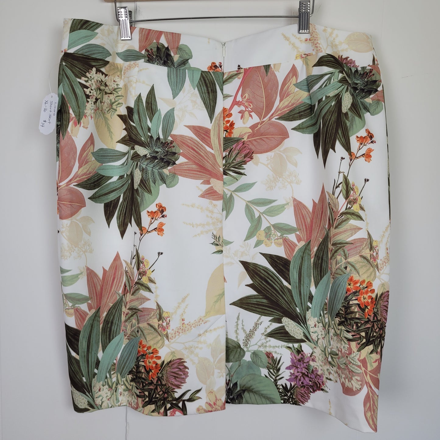 Floral Pencil Skirt - Laura (Size 16)