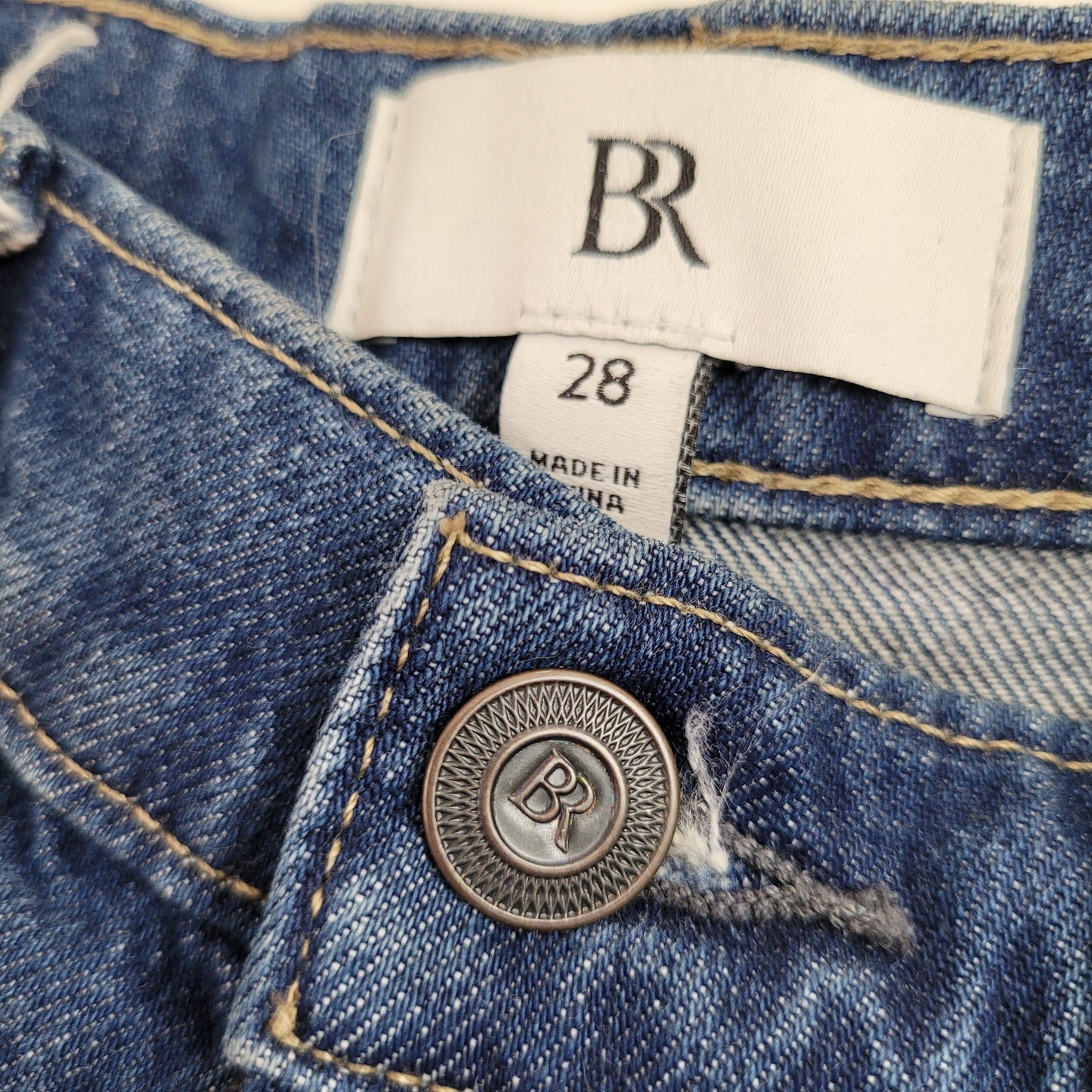 High-Rise Rigid Bow Jeans - Banana Republic (Size 28)