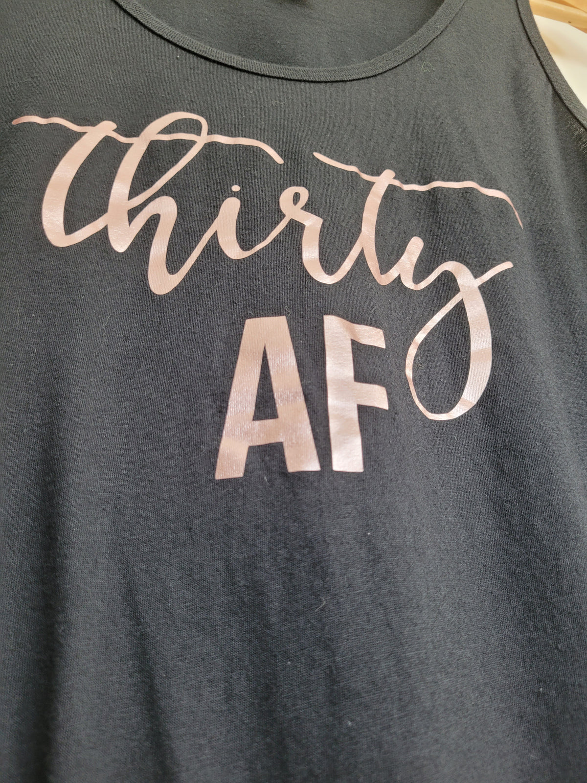 American Apparel XL “Thirty AF” Graphic Tank Top