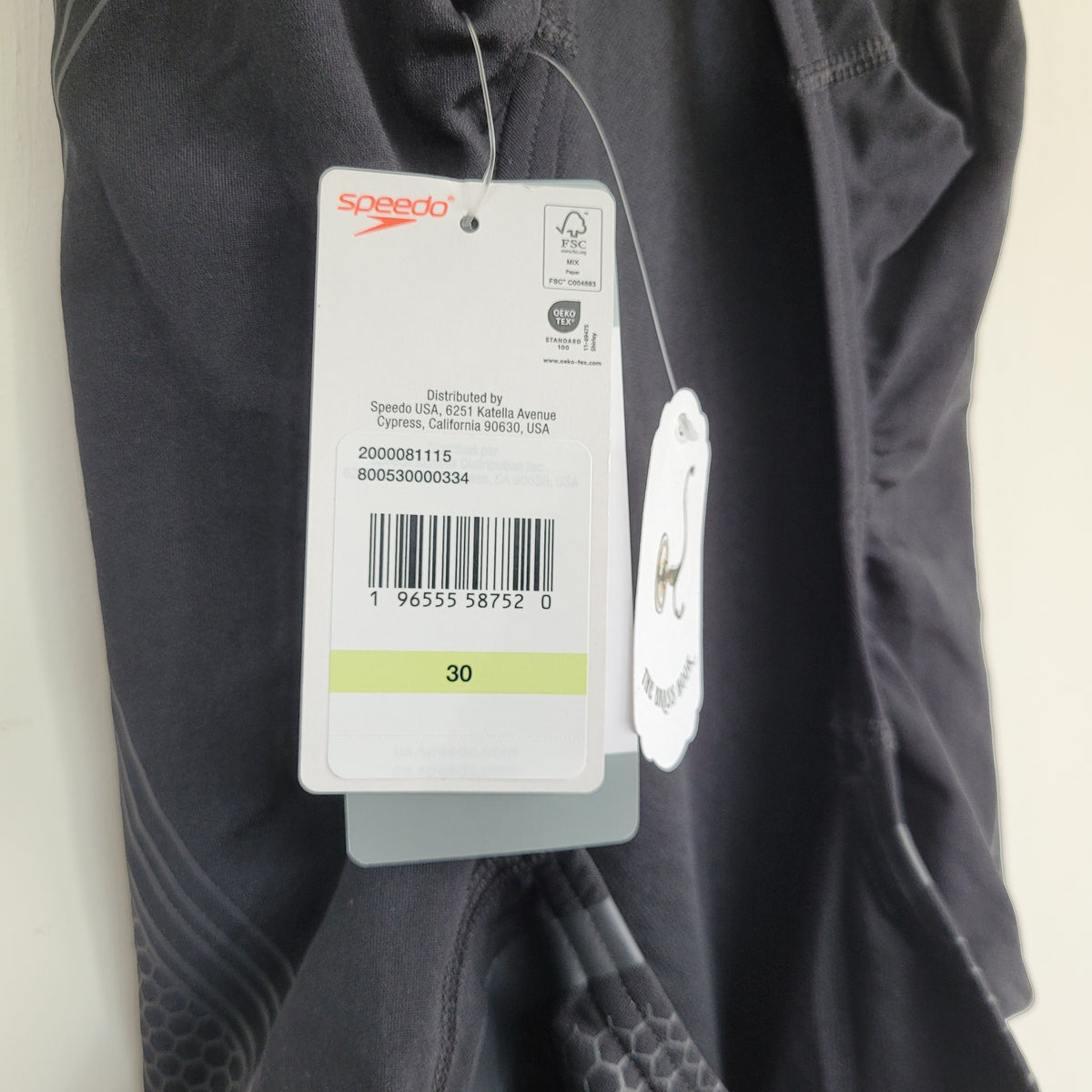 Black Racerback One-Piece Swimsuit - Speedo (Size 30/S)