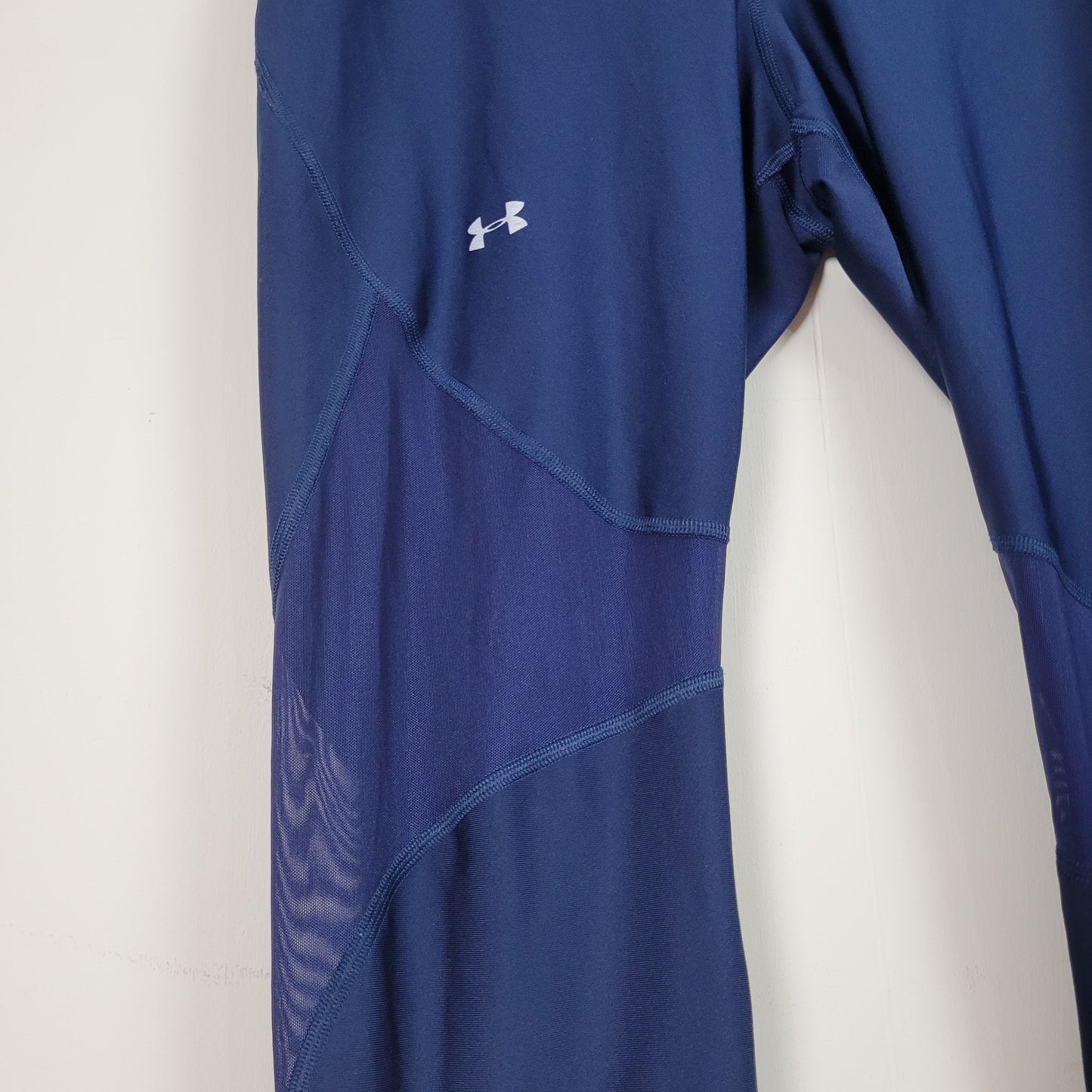 Blue HeatGear Compression Crop Leggings - Under Armour (XL)