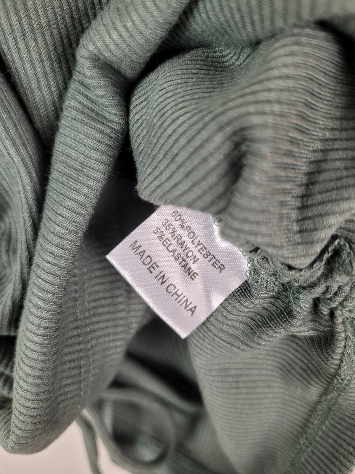 Princess Polly XS Sage Green Ruched Side Ribbed Tank Top