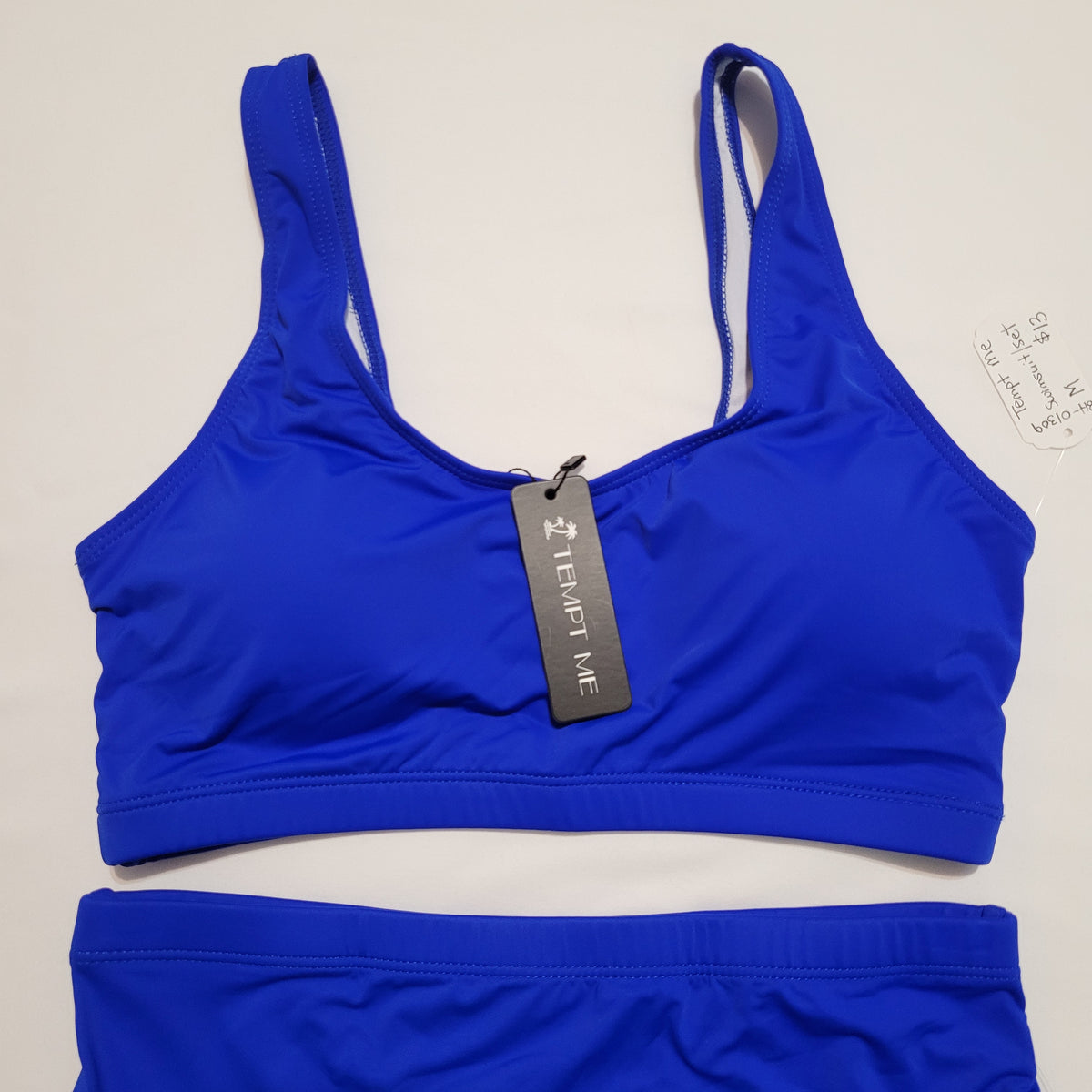 Royal Blue High-Waisted Bikini Set - Tempt Me (M)