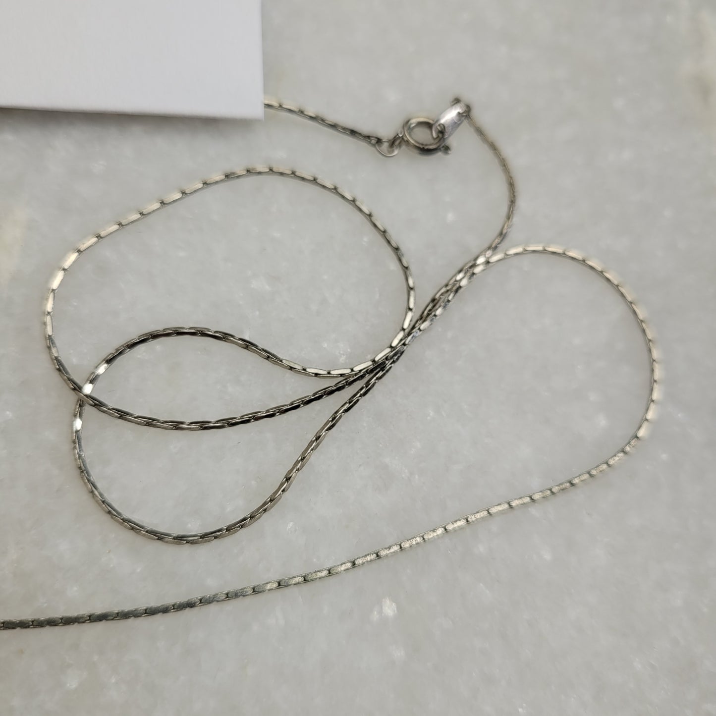 Silver-Tone Snake Chain Necklace