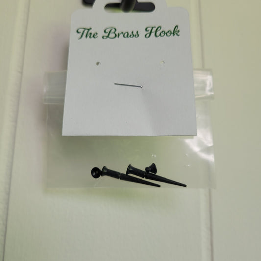 Black 8G (3.2mm) Taper Earrings