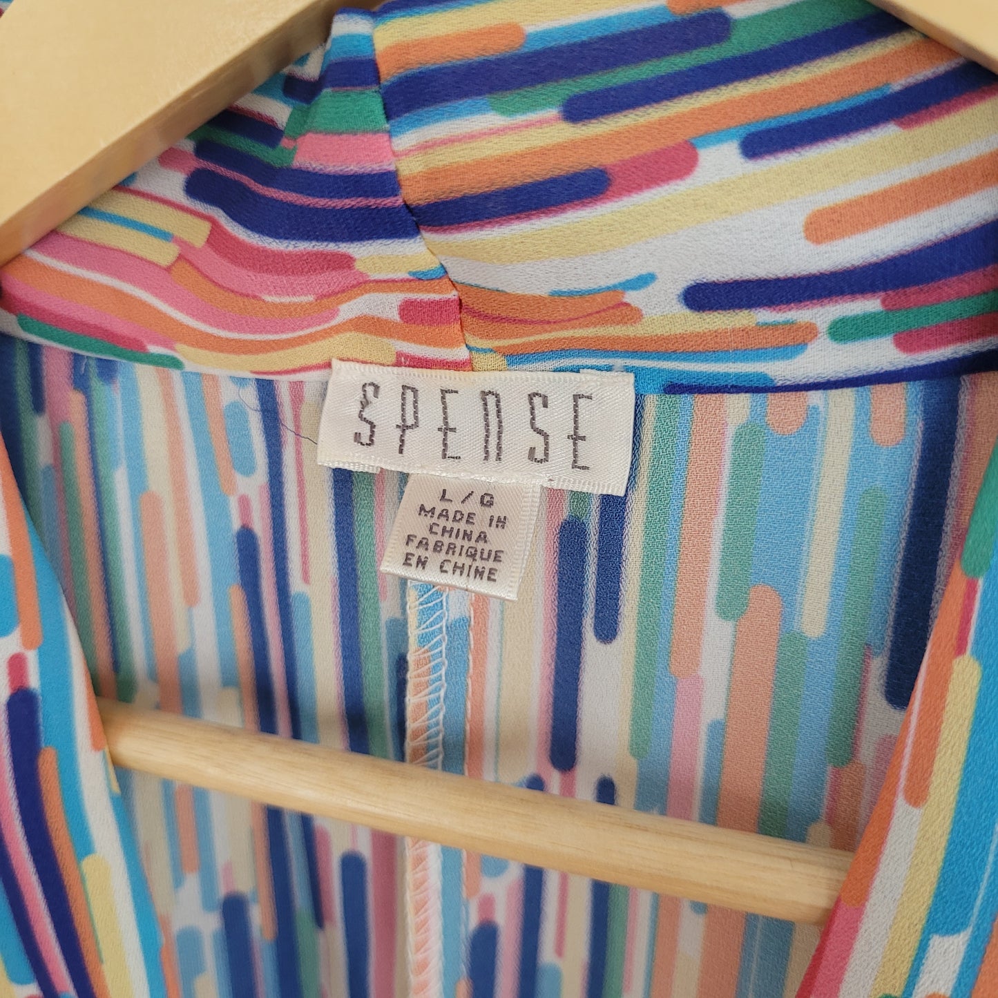 Multicolor Abstract Print Sleeveless Blouse - Spense (L)