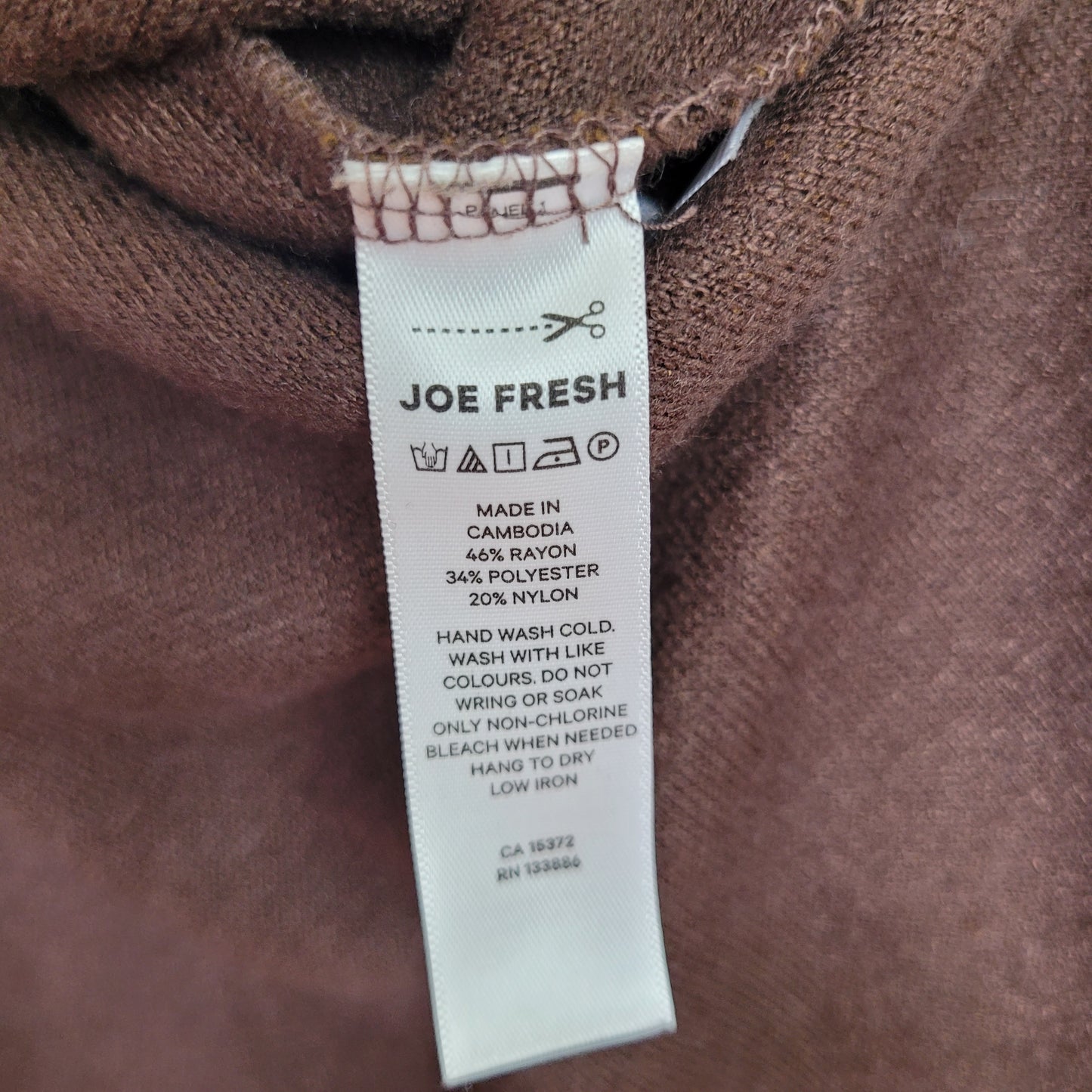 Brown Soft Knit Long Sleeve Top - Joe Fresh (Medium)