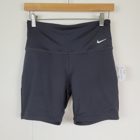 Black High-Waisted Active Biker Shorts - Nike (Size S)