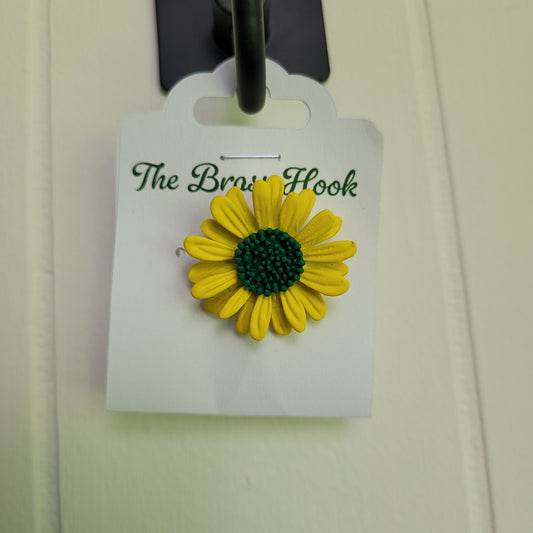 Yellow Daisy Brooch Pin