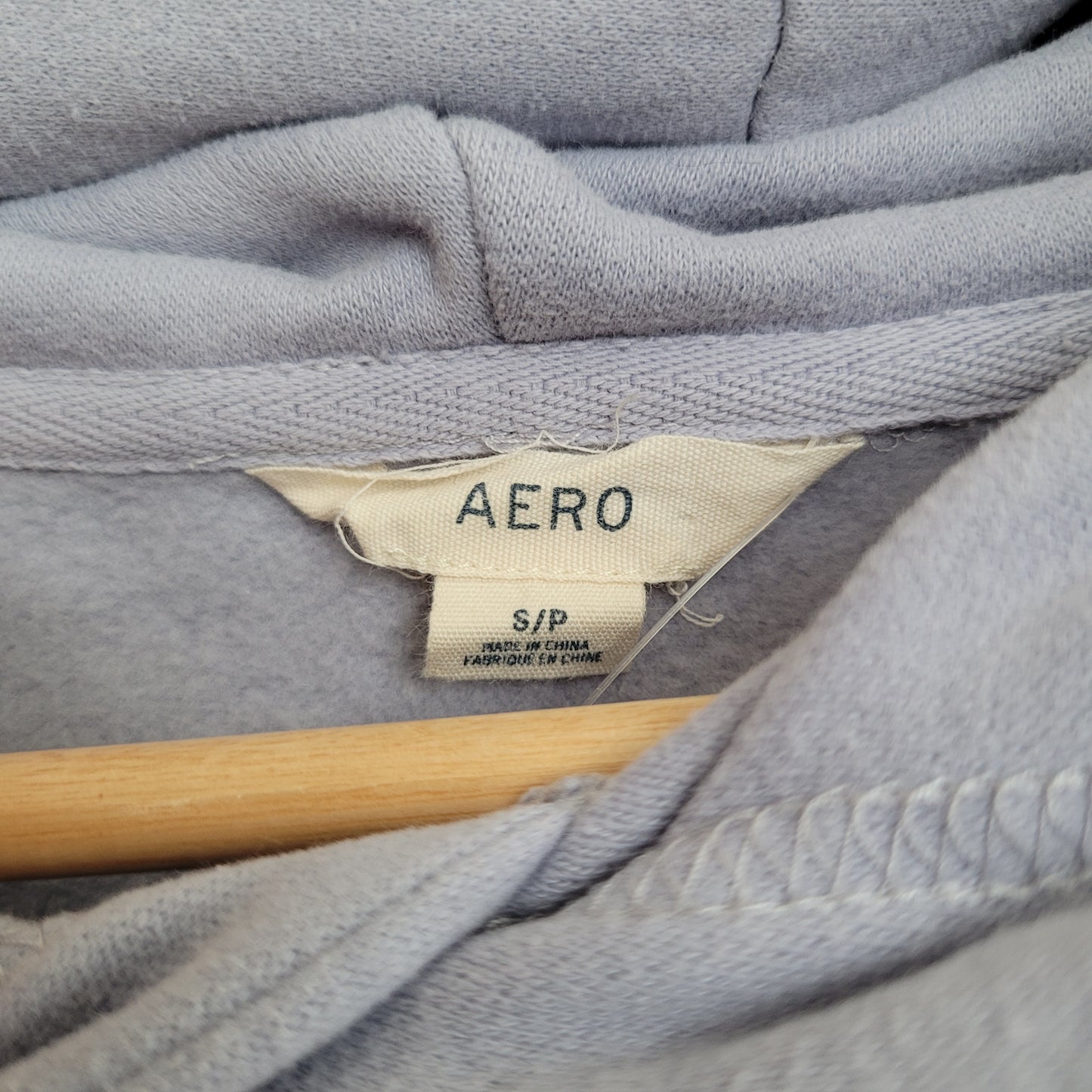 Periwinkle Cropped Hoodie – AERO (S)