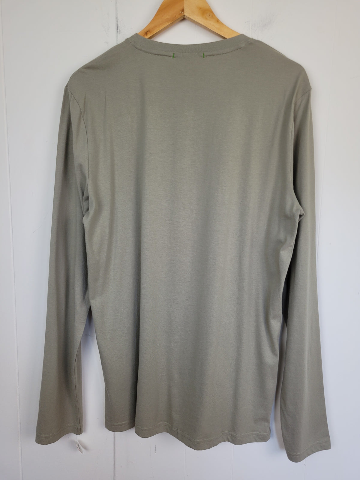 Rue Saint-Patrick Mens Medium Organic Cotton Long Sleeve Henley Shirt