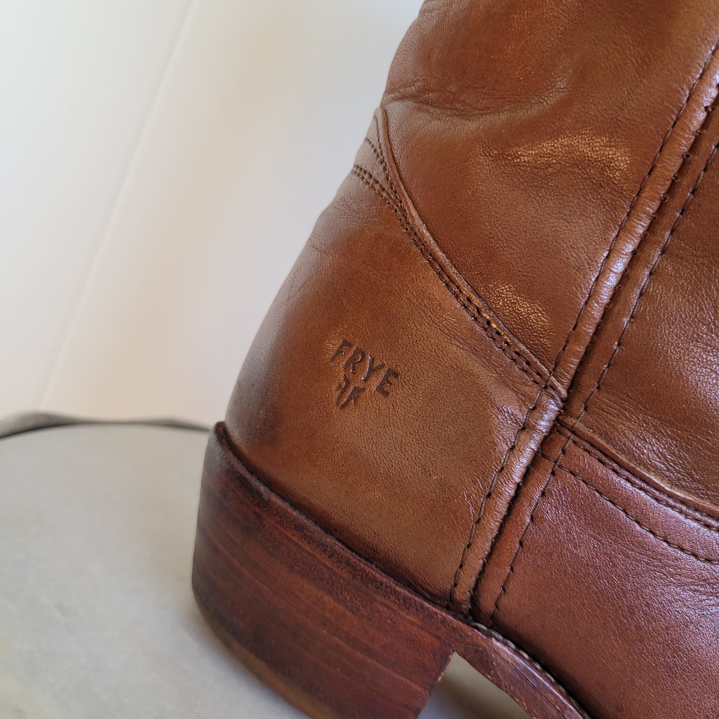 Brown Leather Tall Riding Boots - Frye (Women's 9D)