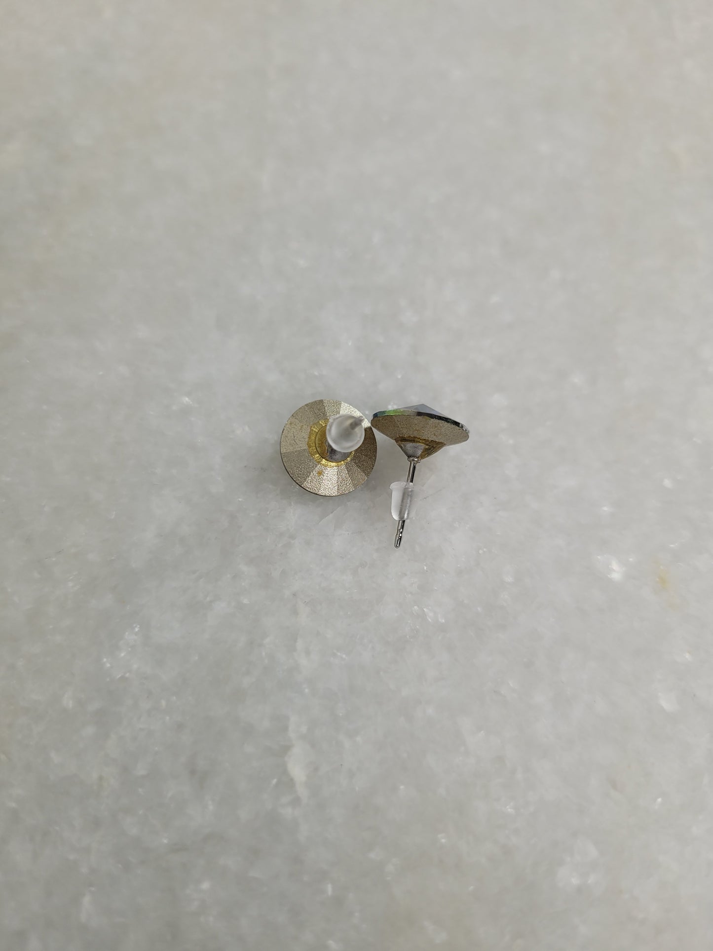 Rainbow Crystal Round Stud Earrings