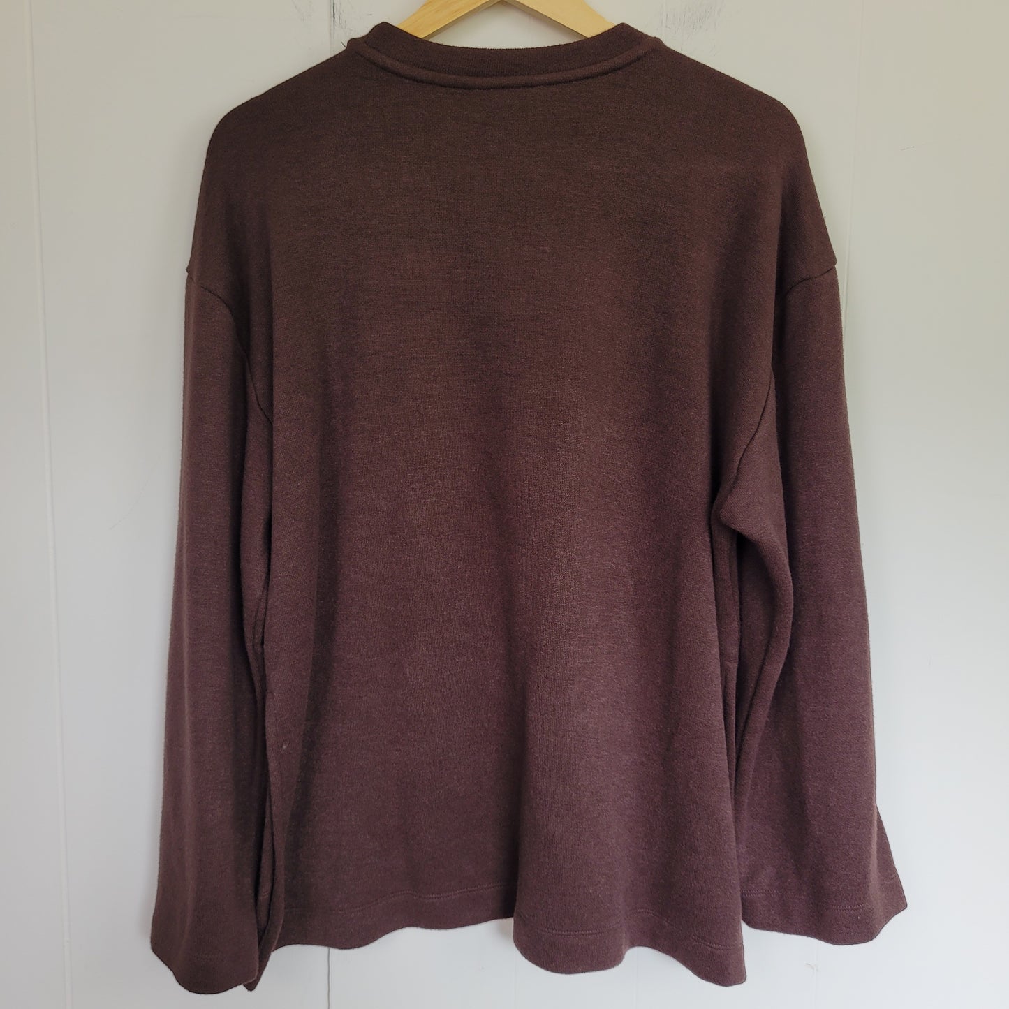 Brown Soft Knit Long Sleeve Top - Joe Fresh (Medium)